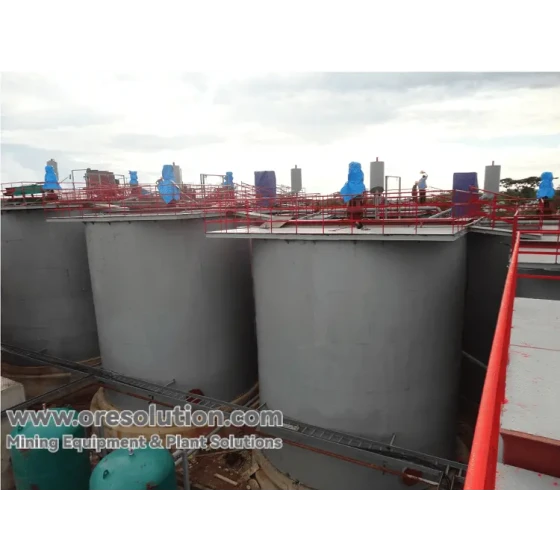 Ligne de production et solution de traitement CIP pour l'or