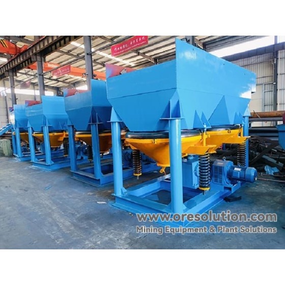 Ligne de production et processus d'enrichissement du minerai de mercure